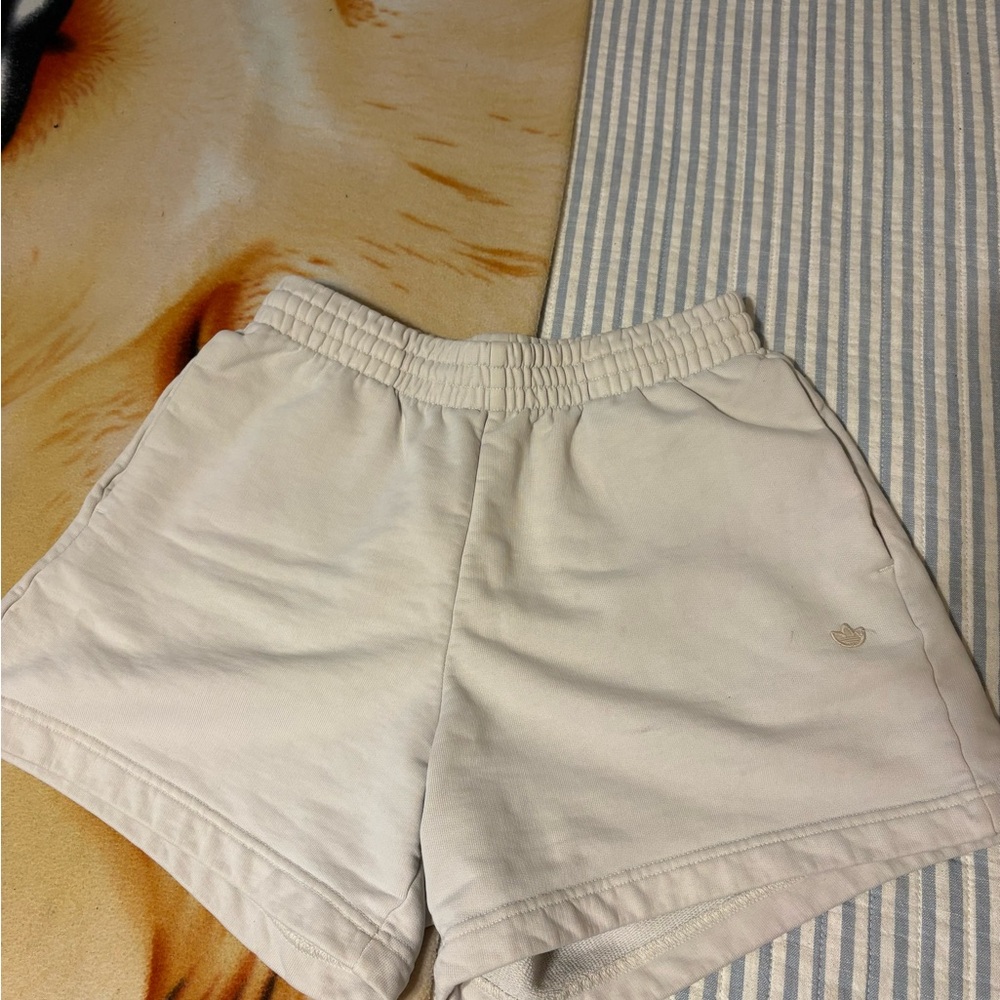 adidas Men's Athletic Cream Shorts